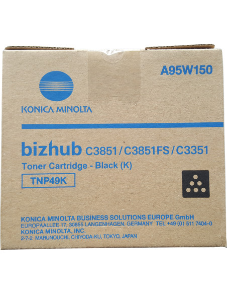 Toner KONICA Minolta A95W150 original TNP49K - 13000 Pages Noir 