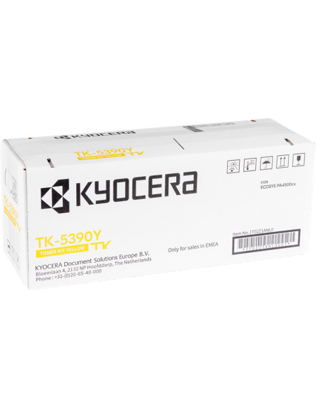 Toner KYOCERA original Jaune TK-5390Y - 13000 pages - Haute qualité 