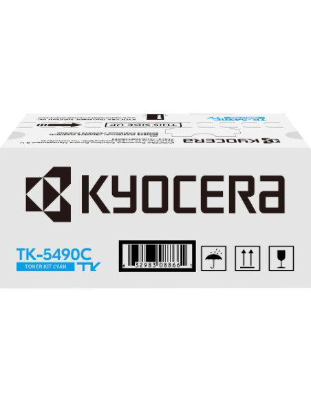 Toner Kyocera original TK-5490C Cyan - 2400  pour imprimantes 