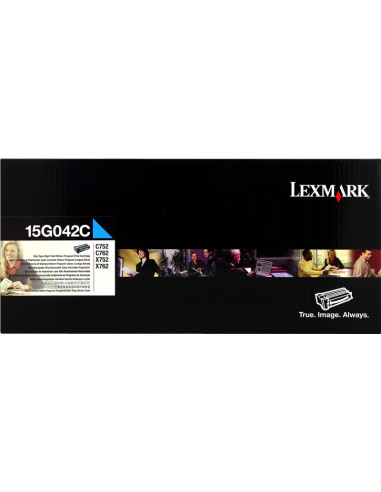 Toner LEXMARK original 15G042C Cyan - 15000 pages pour impressions de qualité 