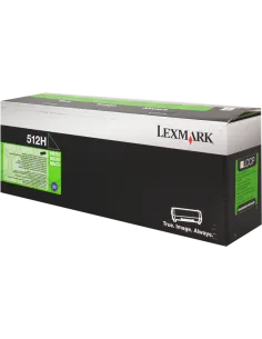 Toner LEXMARK original 512H 51F2H00 Noir - 5000 pages et retour gratuit 