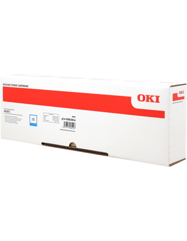 Toner OKI original Cyan 45862816 MC873 - 10000 pages imprimées 