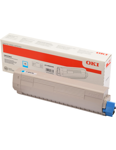 Toner OKI original 46443103 Cyan C833/C843 - 10000 pages 