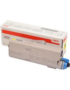 Toner original OKI Jaune 46490605 C532 pour - 6000 pages 