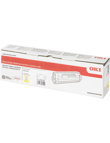 Toner original OKI Jaune 46861305 C834/C844 - 10000 Pages 