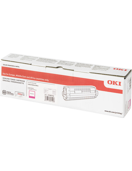 Toner OKI original Magenta 47095702 pour C824/C834/C844 - 5000 pages 