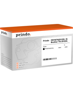Toner BROTHER Compatible TN2510XL Noir 3000 pages Prindo Classic XL 