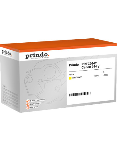Toner CANON Compatible Jaune 064Y - 5000 pages - Prindo Classic 