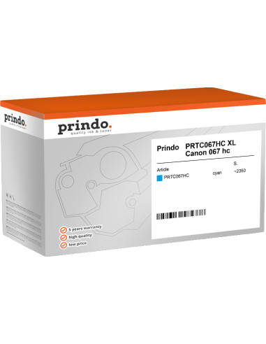 Toner Canon Compatible 067HC XL Cyan Prindo Classic 2350 