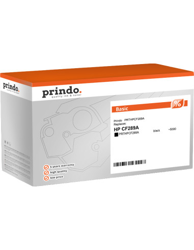 Toner HP Compatible CF289A Noir 5000 pages pour HP 89A Prindo Basic 