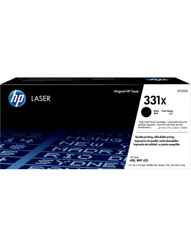 Toner HP Compatible W1331X Noir 15000 pages pour HP 331X Prindo XL 