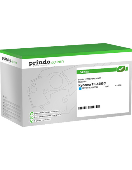 Toner KYOCERA Compatible TK5280CG Cyan 11000 pages Prindo Green 
