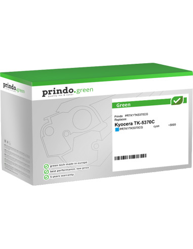 Toner KYOCERA Compatible TK-5370C Prindo Green Cyan 5000 pages 