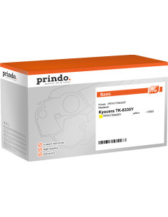 Toner Kyocera JAUNE Compatible Prindo Basic TK-8335Y - 15000 Pages 