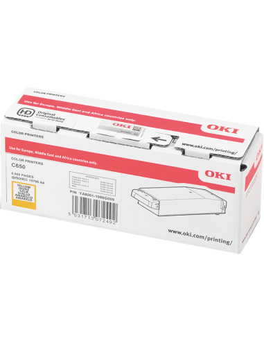 Toner OKI Compatible Jaune 6000 pages - Prindo Classic 9006129 