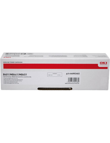 Toner OKI Compatible Noir 2500 Pages - Référence 44992402 Prindo Classic 