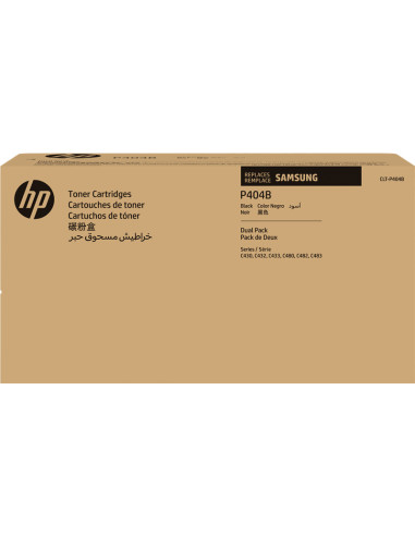 Toner SAMSUNG original Multipack CLT- P404B Noir 2x1500 pages 
