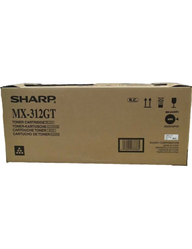 Toner SHARP original MX- 312GT Noir - 25000 pages pour impression parfaite 