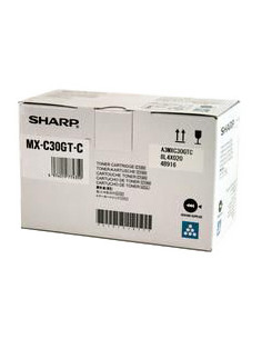 Toner SHARP original MX- C30GTC Cyan - 6000 Pages de Qualité 