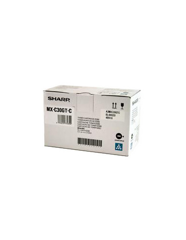 Toner SHARP original MX- C30GTC Cyan - 6000 Pages de Qualité 
