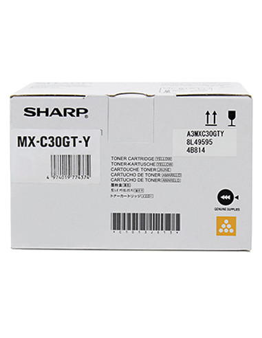Toner SHARP original Jaune MX- C30GTY - 6000 pages pour impression de qualité 