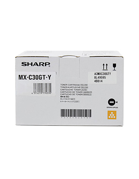 Toner SHARP original Jaune MX- C30GTY - 6000 pages pour impression de qualité 