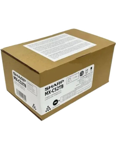 Toner original Sharp MX- C52TB noir - 25000 pages pour impression de qualité 