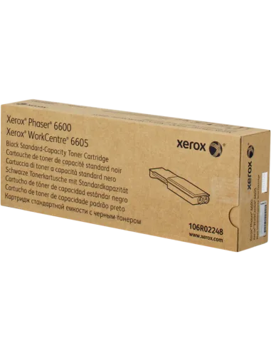 Toner XEROX original 106R02248 Noir pour Phaser 6600 - 3000 pages 
