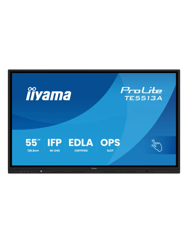 Écran tactile iiyama 55" PCAP 4K Android, 40 points, IPS, 24/7