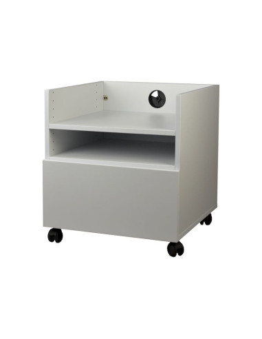 Meuble blanc à roulette pour imprimante