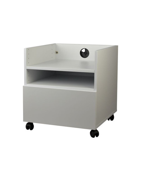 Meuble blanc à roulette pour imprimante
